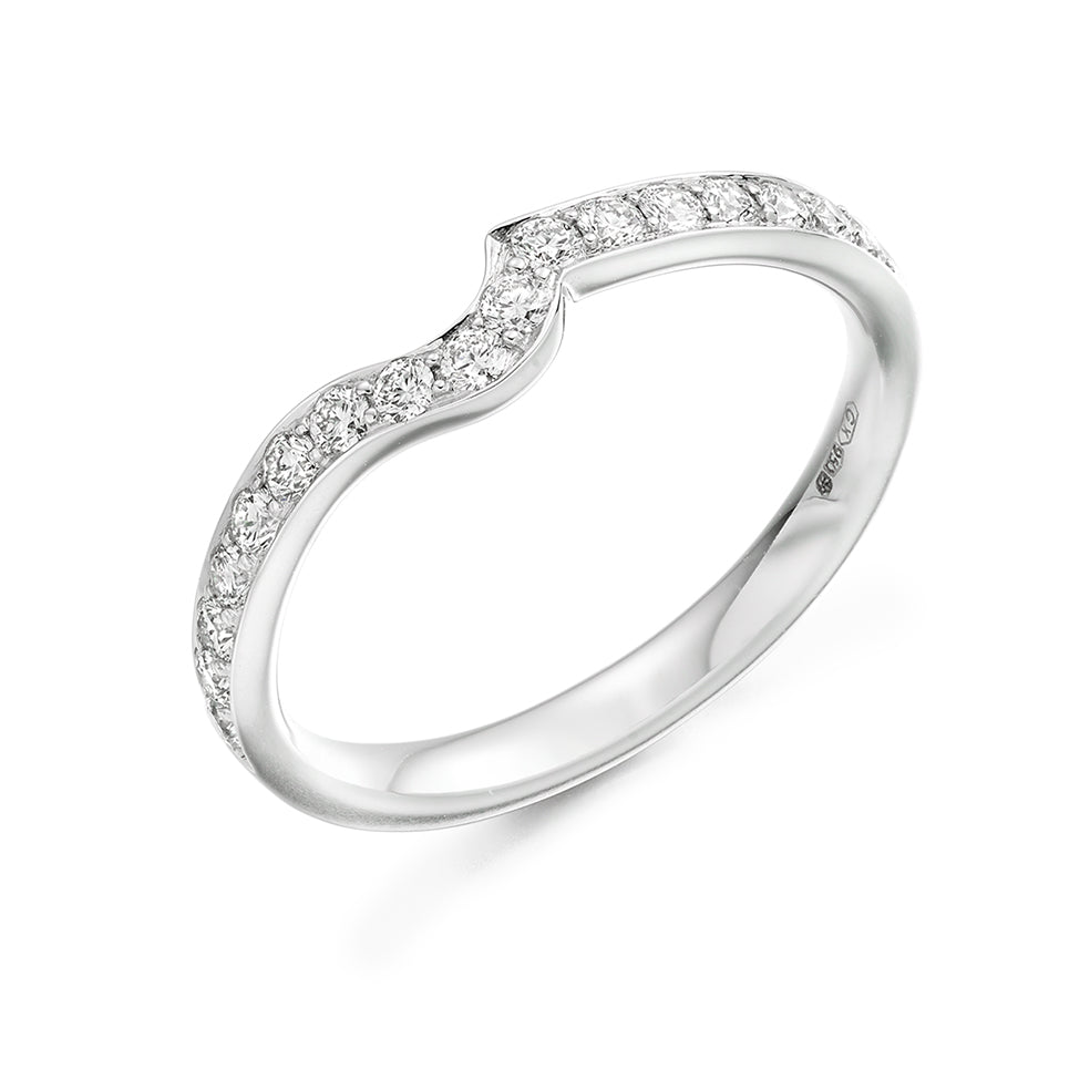 Grain-Set Half Eternity Ring, 0.25ct total (HET4033A)