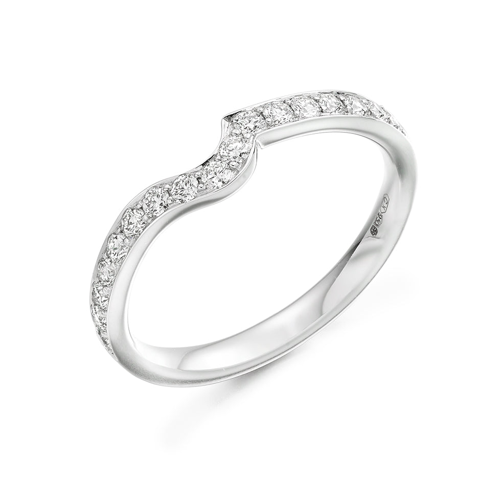 Grain-Set Half Eternity Ring, 0.25ct total (HET4034A)