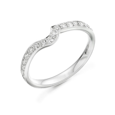 Grain-Set Half Eternity Ring, 0.25ct total (HET4034A)