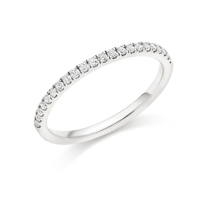 Micro-claw-Set Half Eternity Ring, 0.25ct total (HET4039A)