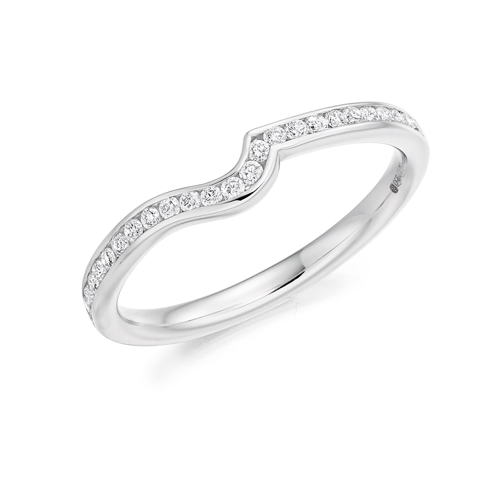 Grain-Set Half Eternity Ring, 0.25ct total (HET4136A)