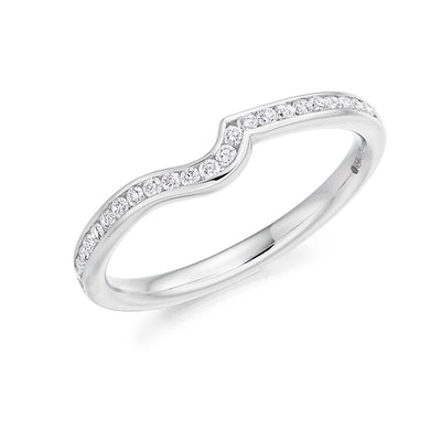 Grain-Set Half Eternity Ring, 0.25ct total (HET4136A)