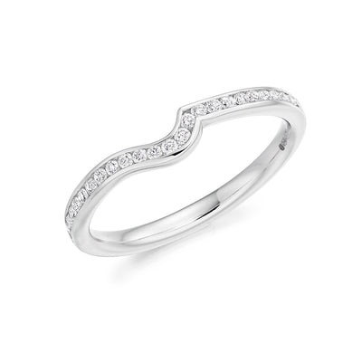 Channel-Set Half Eternity Ring, 0.25ct total (HET4138A)