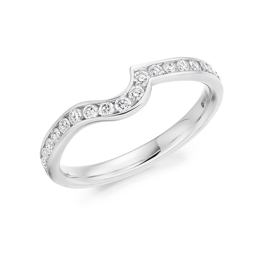 Channel-Set Half Eternity Ring, 0.25ct total (HET4139A)