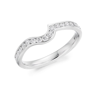 Channel-Set Half Eternity Ring, 0.25ct total (HET4139A)