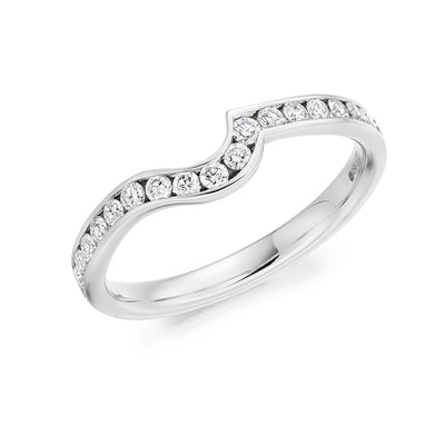 Channel-Set Half Eternity Ring, 0.25ct total (HET4140A)