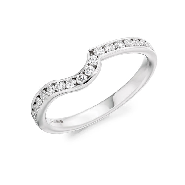 Channel-Set Half Eternity Ring, 0.25ct total (HET4142A)