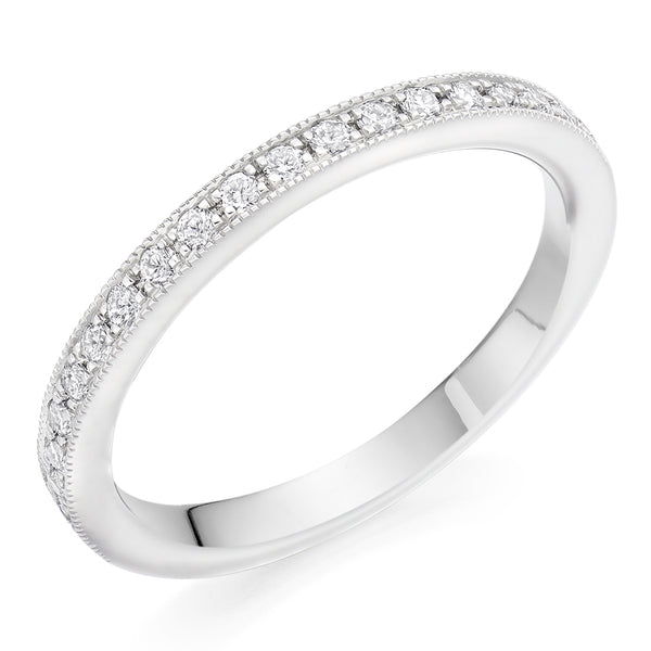 Grain-Set Half Eternity Ring, 0.30ct total (HET4233A)