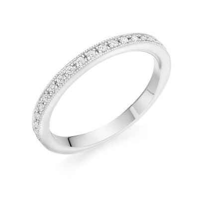 Grain-Set Half Eternity Ring, 0.35ct total (HET4236A)