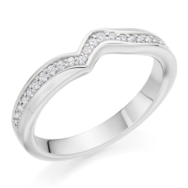 Grain-Set Half Eternity Ring, 0.20ct total (HET4262A)
