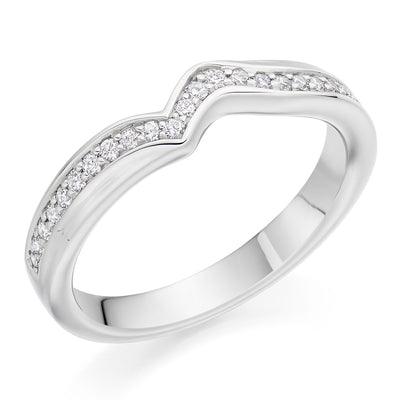 Grain-Set Half Eternity Ring, 0.20ct total (HET4263A)