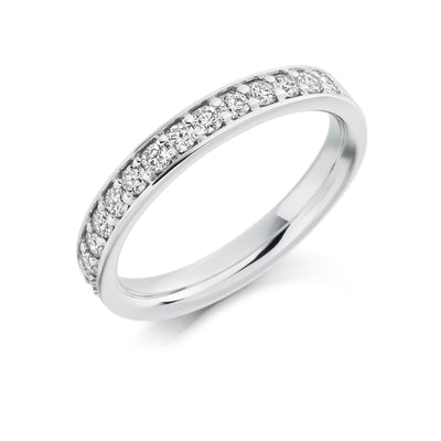 Grain-Set Half Eternity Ring, 0.30ct total (HET4297A)
