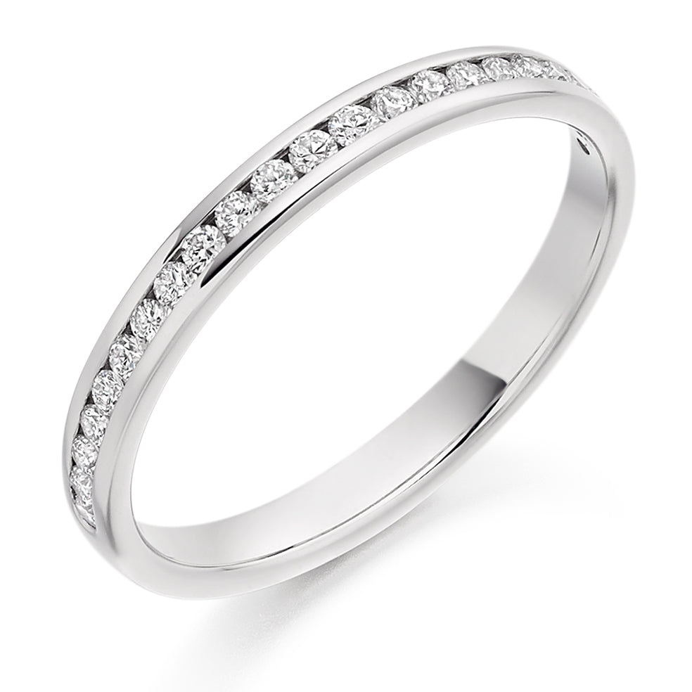 Channel-Set Half Eternity Ring, 0.25ct total (HET4322A)