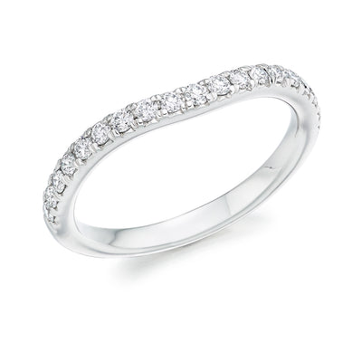 Micro-claw-Set Half Eternity Ring, 0.35ct total (HET4351A)