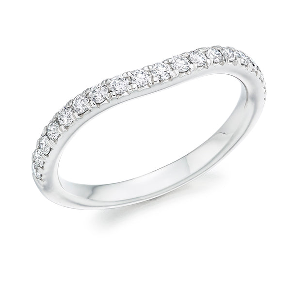 Micro-claw-Set Half Eternity Ring, 0.35ct total (HET4354A)
