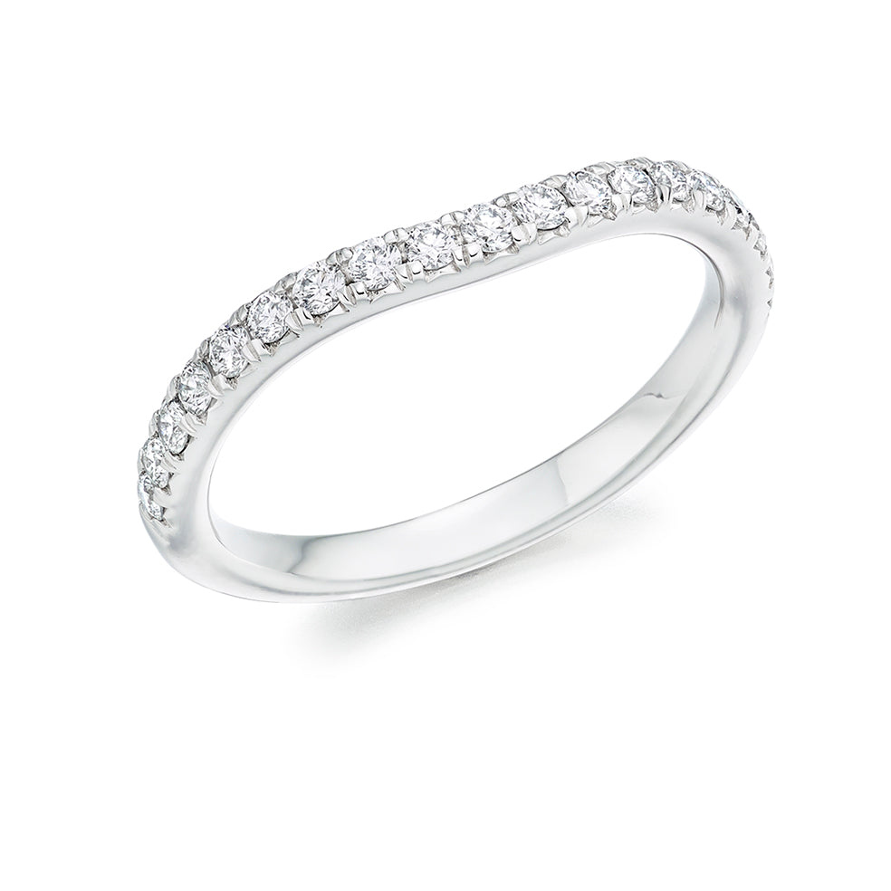 Micro-claw-Set Half Eternity Ring, 0.35ct total (HET4355A)