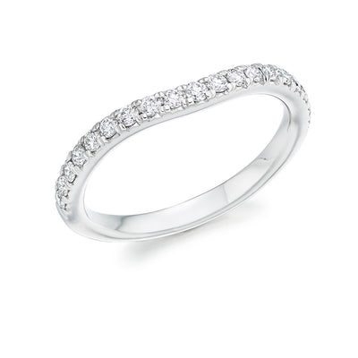 Micro-claw-Set Half Eternity Ring, 0.35ct total (HET4355A)