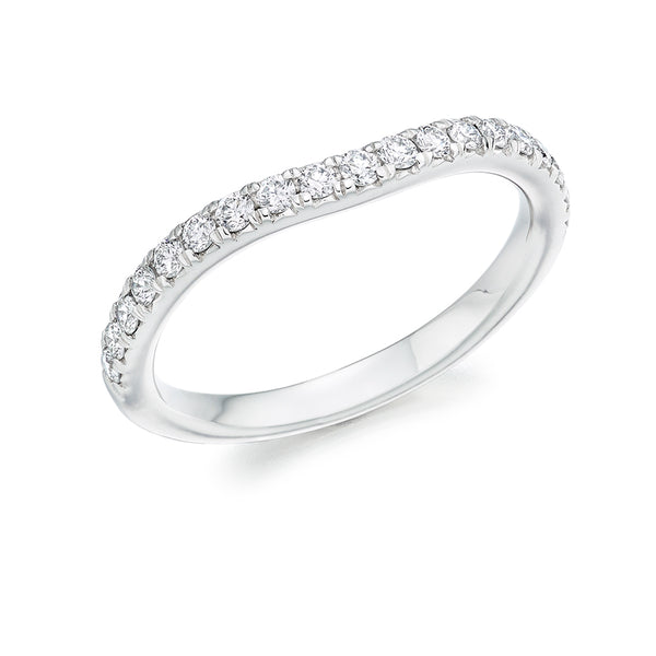 Micro-claw-Set Half Eternity Ring, 0.35ct total (HET4355A)
