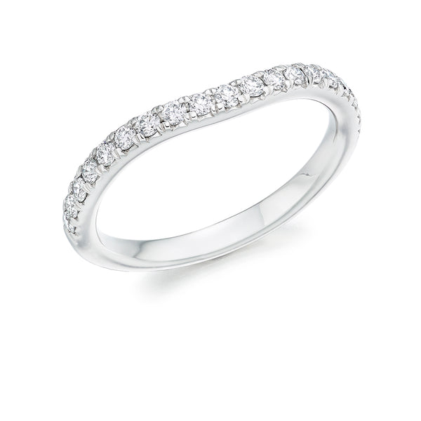 Micro-claw-Set Half Eternity Ring, 0.35ct total (HET4356A)