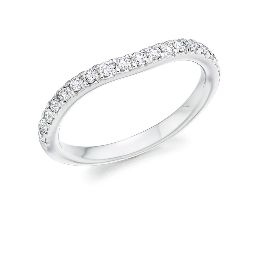 Micro-claw-Set Half Eternity Ring, 0.35ct total (HET4356A)