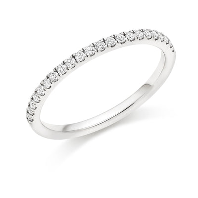 Micro-claw-Set Half Eternity Ring, 0.25ct total (HET4528A)