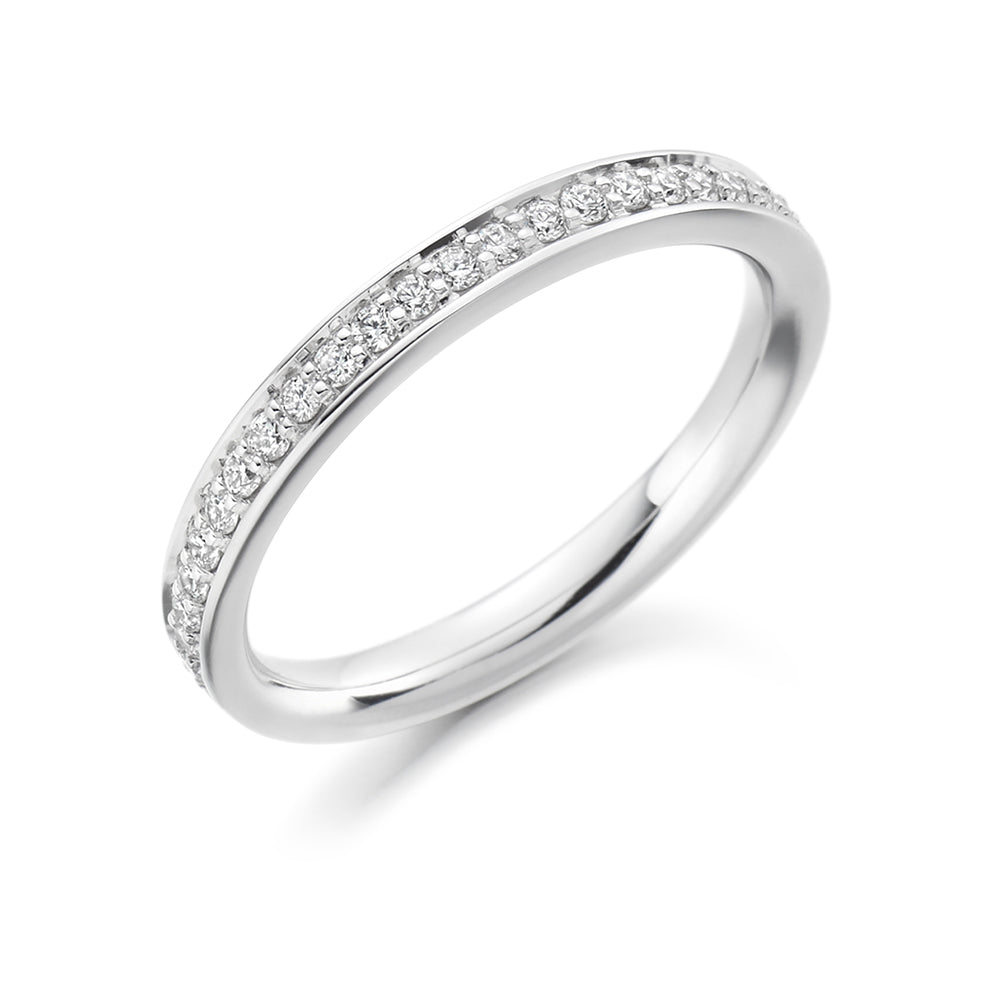 Grain-Set Half Eternity Ring, 0.25ct total (HET4606A)