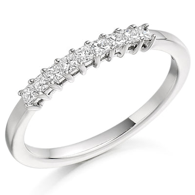 Claw-Set Half Eternity Ring, 0.27ct total