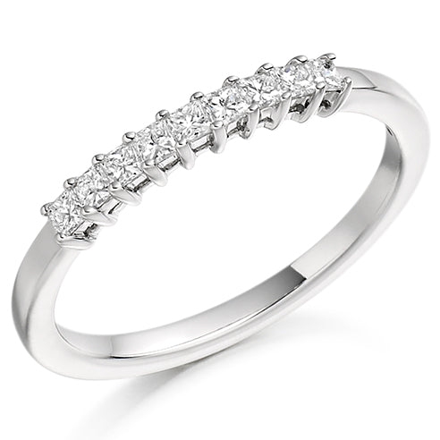 Claw-Set Half Eternity Ring, 0.27ct total