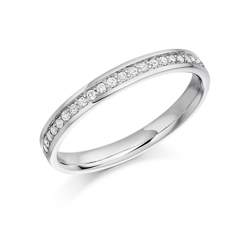 Grain-Set Half Eternity Ring, 0.10ct total (HET4676A)