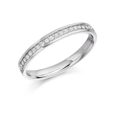 Grain-Set Half Eternity Ring, 0.10ct total (HET4676A)