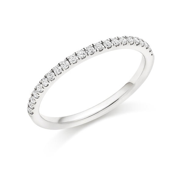 Micro-claw-Set Half Eternity Ring, 0.25ct total (HET4694A)