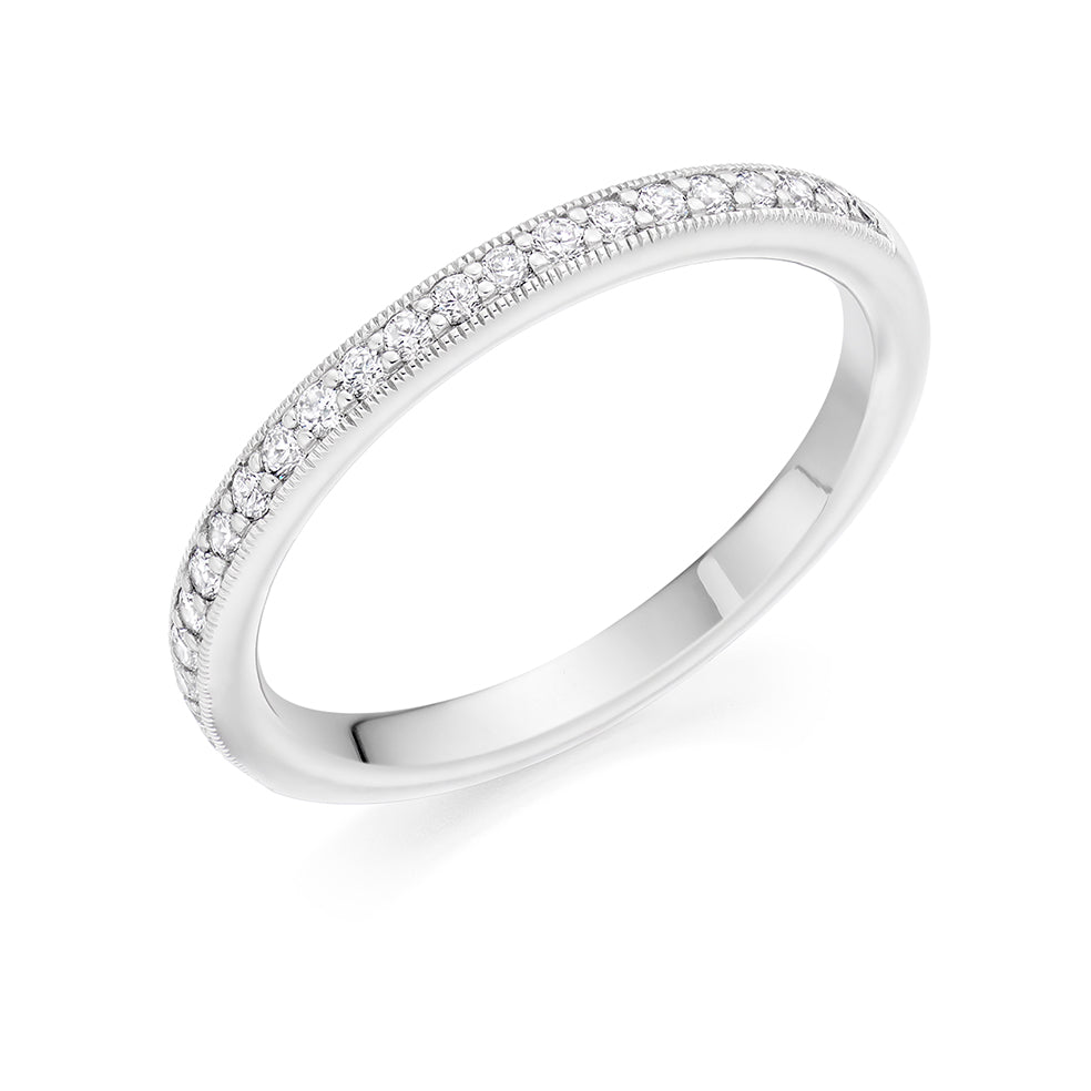 Grain-Set Half Eternity Ring, 0.30ct total (HET4747A)