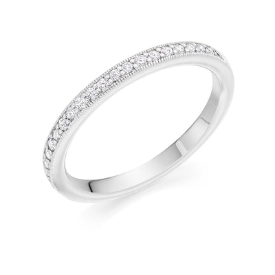 Grain-Set Half Eternity Ring, 0.30ct total (HET4747A)