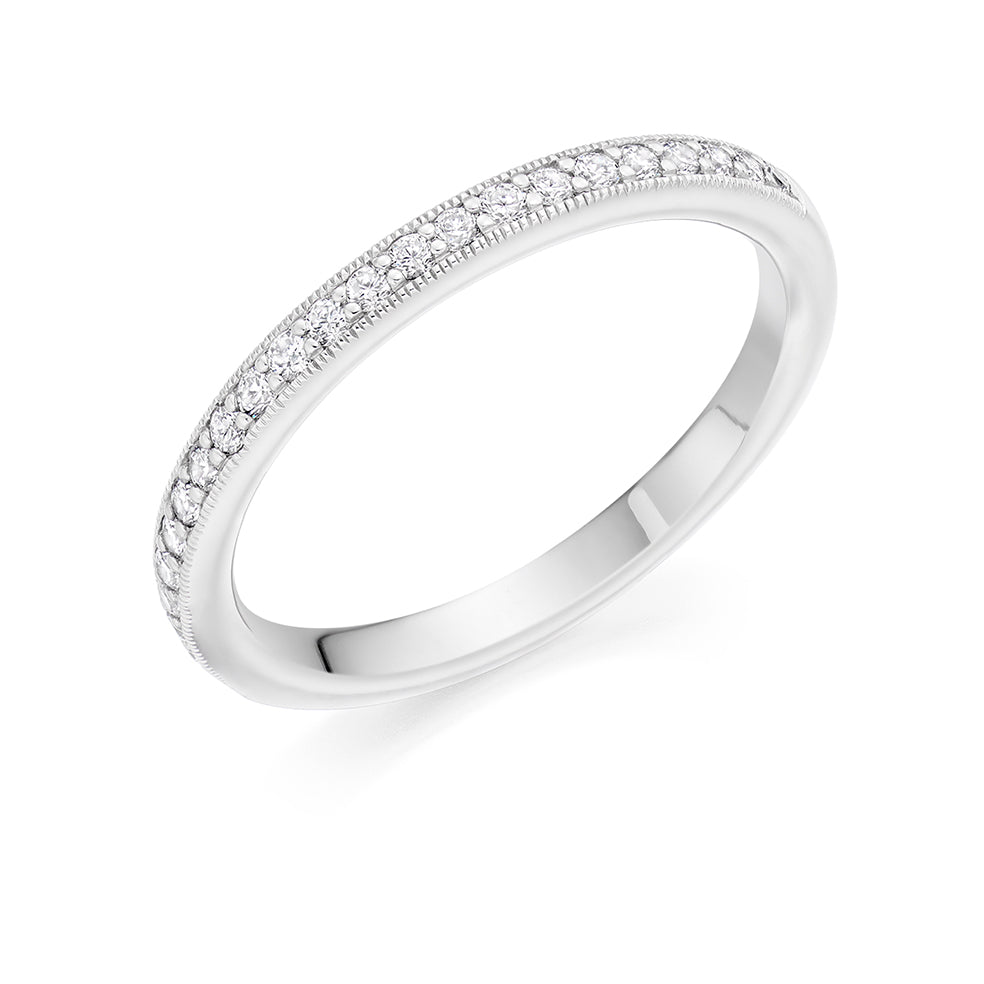 Grain-Set Half Eternity Ring, 0.30ct total (HET4748A)