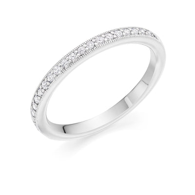 Grain-Set Half Eternity Ring, 0.30ct total (HET4748A)