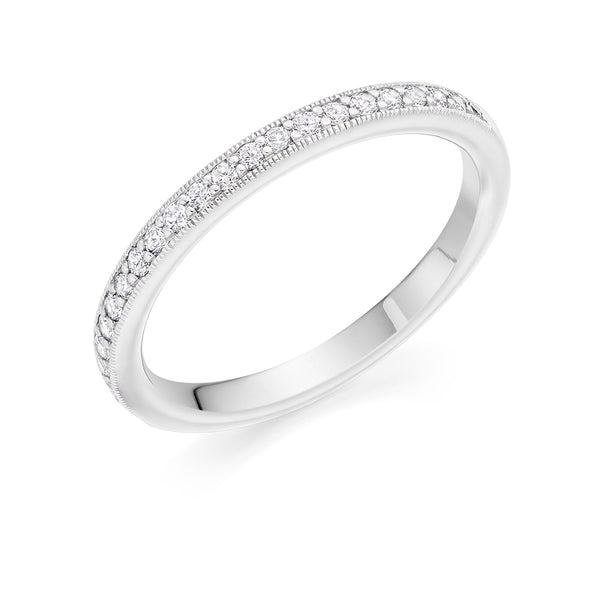 Grain-Set Half Eternity Ring, 0.30ct total (HET4748A)