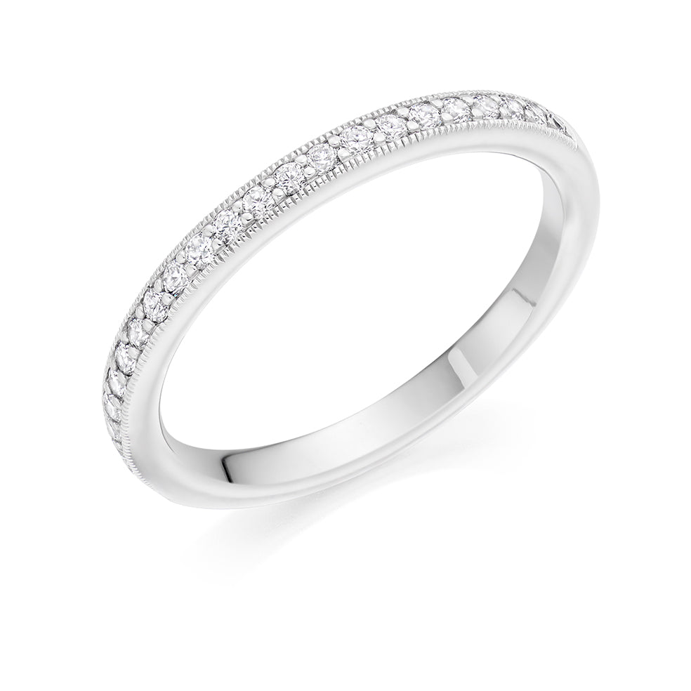 Grain-Set Half Eternity Ring, 0.30ct total (HET4749A)