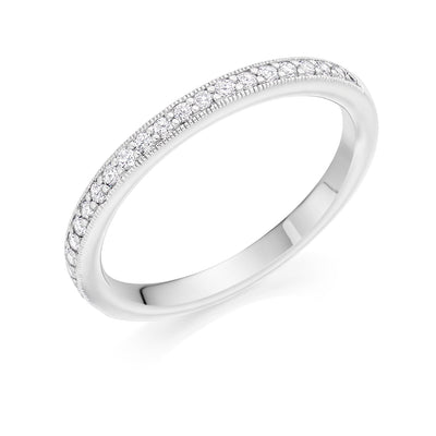 Grain-Set Half Eternity Ring, 0.30ct total (HET4749A)