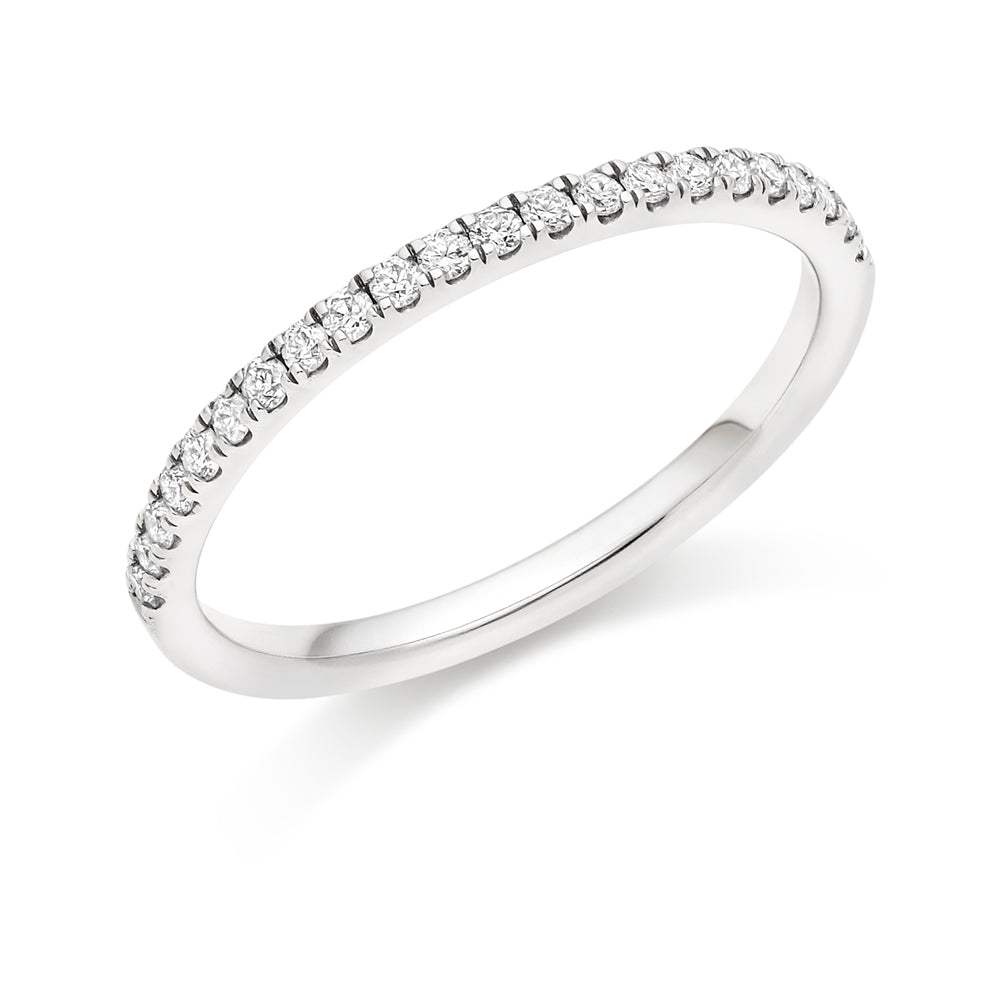 Micro-claw-Set Half Eternity Ring, 0.25ct total (HET4812A)