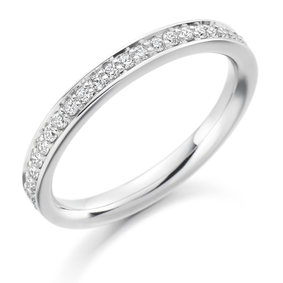 Grain-Set Half Eternity Ring, 0.20ct total (HET4879A)