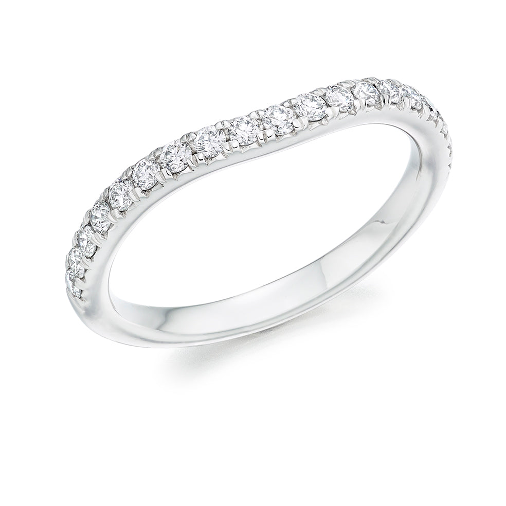 Micro-claw-Set Half Eternity Ring, 0.35ct total (HET4912A)