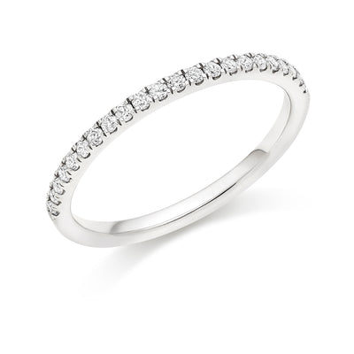 Micro-claw-Set Half Eternity Ring, 0.25ct total (HET5141A)