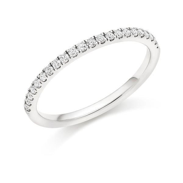 Micro-claw-Set Half Eternity Ring, 0.25ct total (HET5141A)