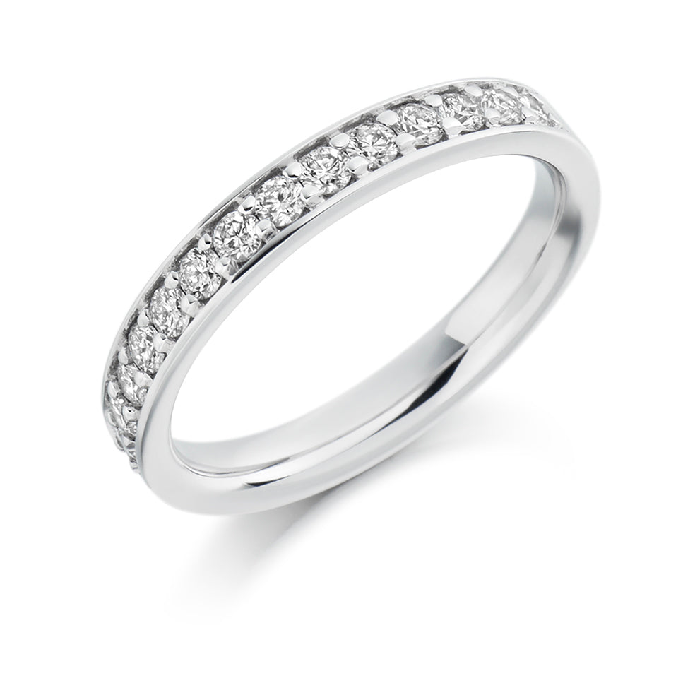 Grain-Set Half Eternity Ring, 0.30ct total (HET5254A)