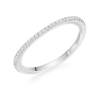 Micro-claw-Set Half Eternity Ring, 0.30ct total (HET5328A)