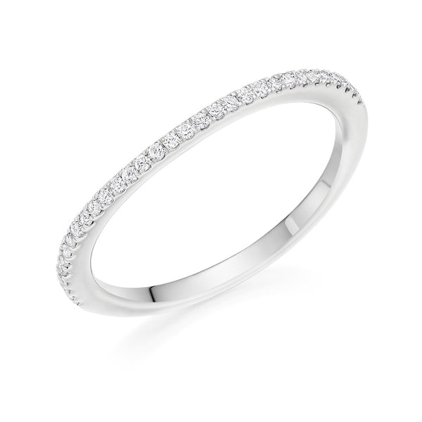 Micro-claw-Set Half Eternity Ring, 0.30ct total (HET5328A)