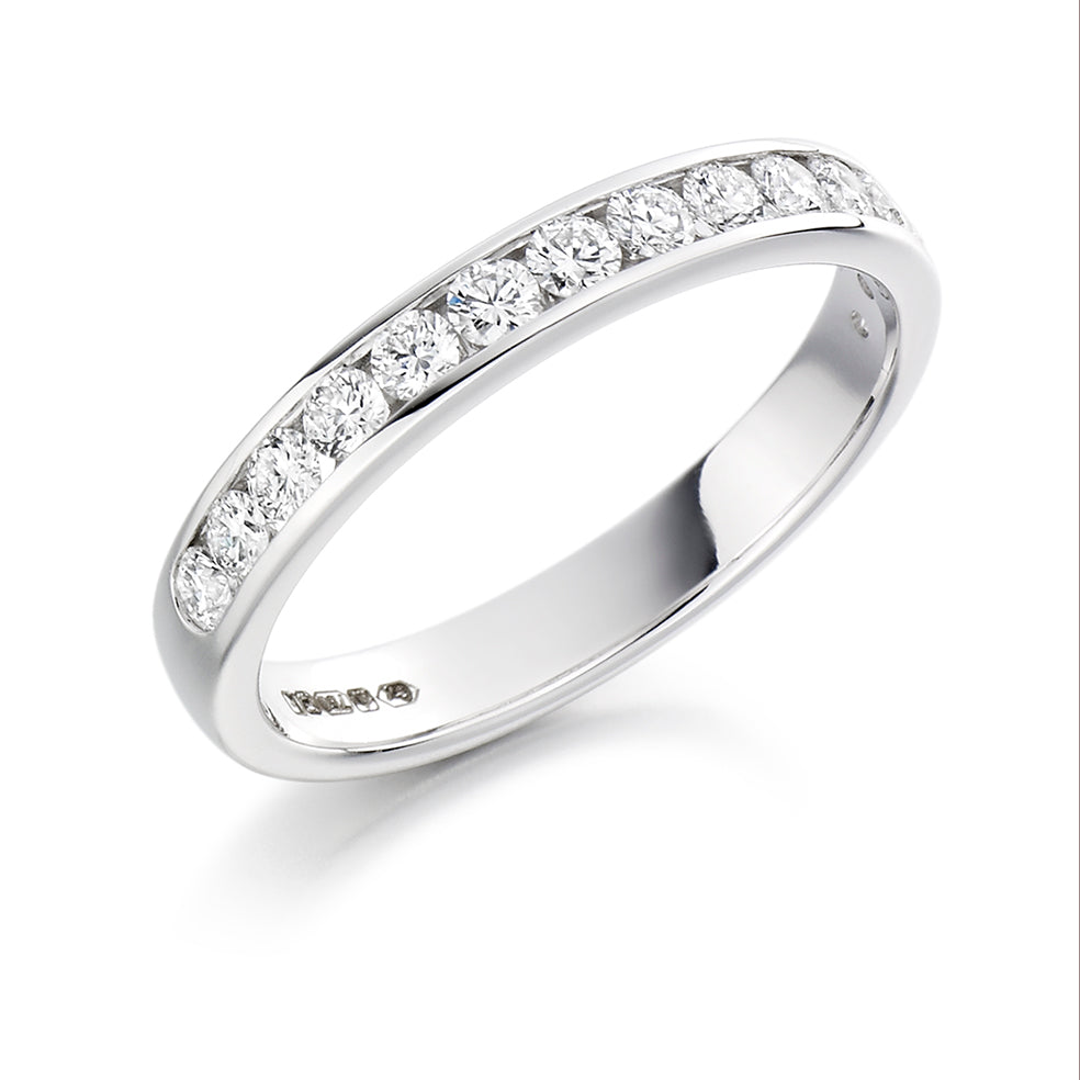 Channel-Set Half Eternity Ring, 0.40ct total (HET5397A)