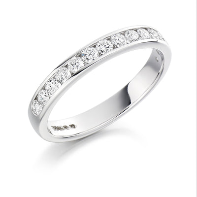 Channel-Set Half Eternity Ring, 0.40ct total (HET5397A)