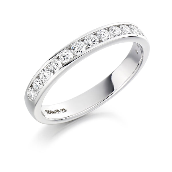 Channel-Set Half Eternity Ring, 0.40ct total (HET5397A)