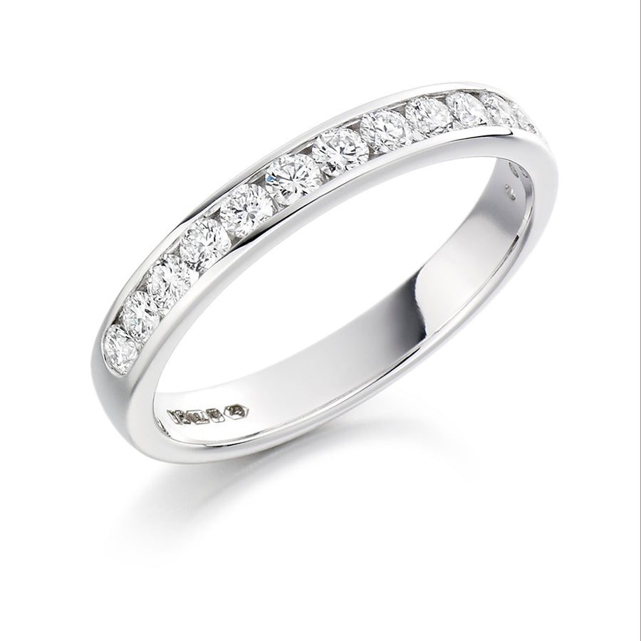 Channel-Set Half Eternity Ring, 0.40ct total (HET5397A)